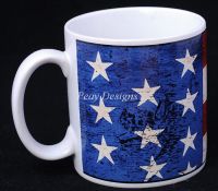 Sakura Warren Kimble COLONIAL Flag Coffee Mug
